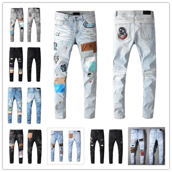 mens fashion skinny straight slim ripped jean elastic casual motorcycle biker stretch denim trouser classic pants jeans, Blue
mens fashion skinny straight slim ripped jean elastic casual motorcycle biker stretch denim trouser classic pants jeans, Blue