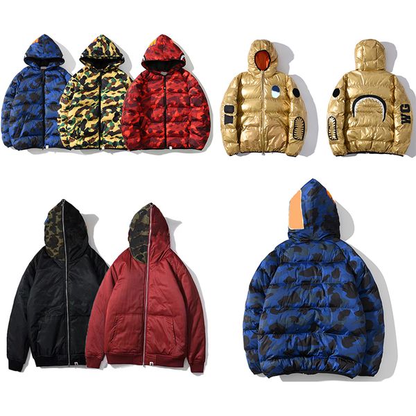 shark mens camouflage puffer jackets womens down coat japan man fashion print parkas windbreaker outerwear classic street style, Black
shark mens camouflage puffer jackets womens down coat japan man fashion print parkas windbreaker outerwear classic street style, Black