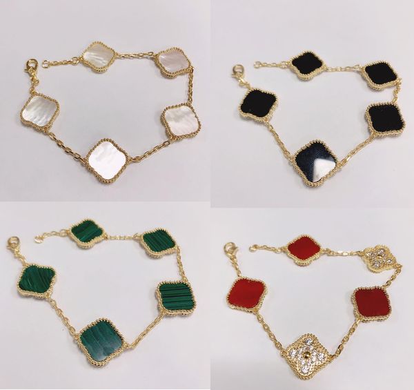 fashion designer clover bracelets charm bracelet love bangle party wedding link chain couple gift women luxury jewelry a4, Golden;silver
fashion designer clover bracelets charm bracelet love bangle party wedding link chain couple gift women luxury jewelry a4, Golden;silver