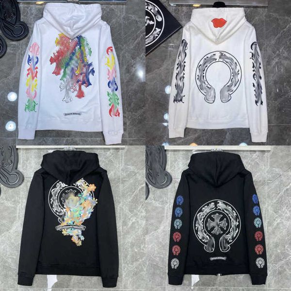 men's luxury fashion jackets sweatshirts men women classic hoodies ch zipper hooded sweater designer cross pullover sanskrit hoodie cas, Black
men's luxury fashion jackets sweatshirts men women classic hoodies ch zipper hooded sweater designer cross pullover sanskrit hoodie cas, Black