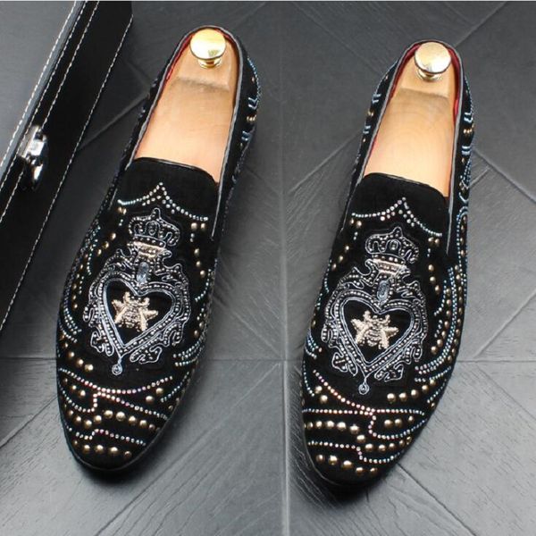 fashion new men's luxury designer black rhinestone shoes causal flats moccasins male thick bottom rock hip hop crystal sneakers da014
fashion new men's luxury designer black rhinestone shoes causal flats moccasins male thick bottom rock hip hop crystal sneakers da014