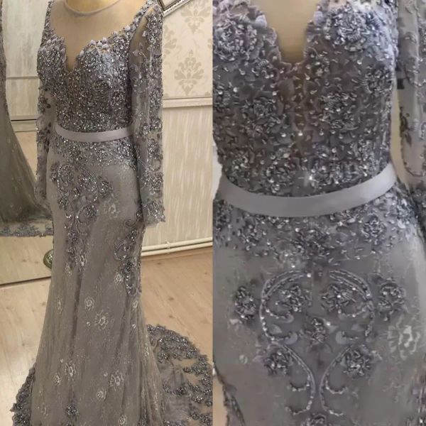 2023 grey mermaid evening dresses sequins beaded long sleeves designer scoop neck sweep train custom made formal occasion wear arabic prom g, Black;red
2023 grey mermaid evening dresses sequins beaded long sleeves designer scoop neck sweep train custom made formal occasion wear arabic prom g, Black;red