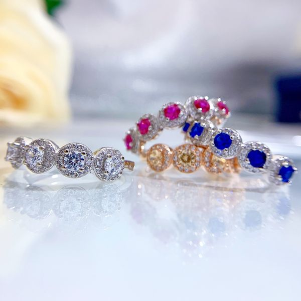 wedding accessories pure silver engagement rings fadeless couple round diamonds birdal ring proposal ring no fading ladies jewelry r005, White
wedding accessories pure silver engagement rings fadeless couple round diamonds birdal ring proposal ring no fading ladies jewelry r005, White