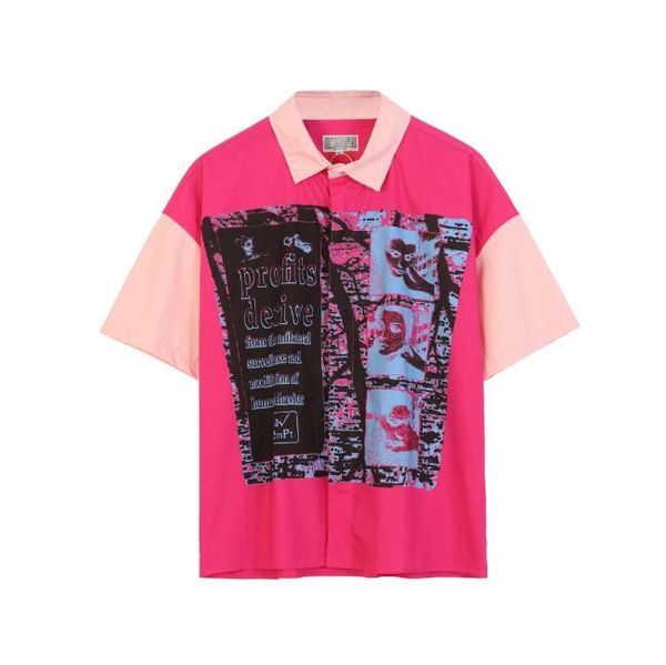 men women 1 short sleeve shirt stitching men's casual shirts clothing, White;black
men women 1 short sleeve shirt stitching men's casual shirts clothing, White;black