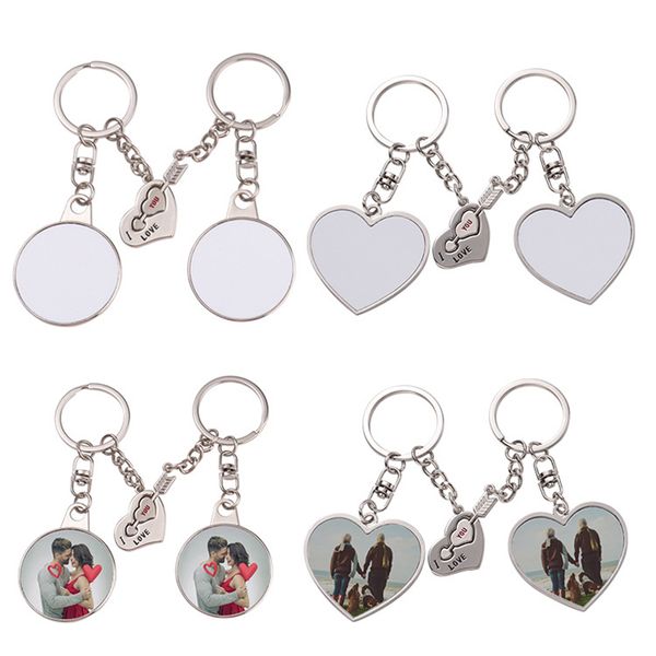 sublimation blank couple keychain heat transfer printing round heart keychain pendant diy gift keyring, Silver
sublimation blank couple keychain heat transfer printing round heart keychain pendant diy gift keyring, Silver