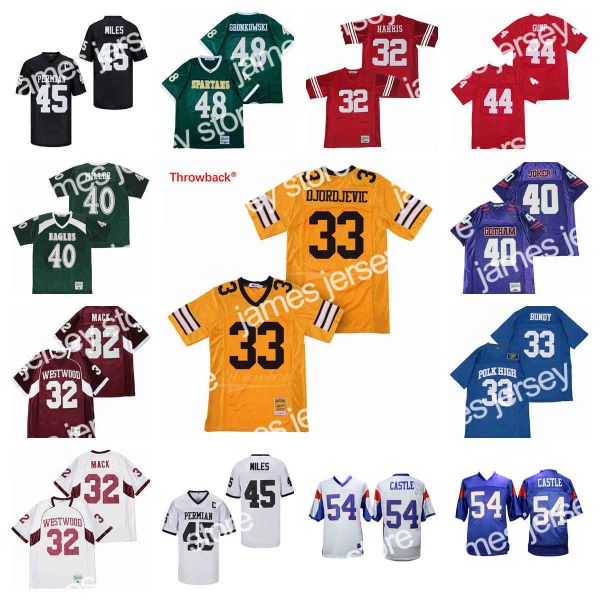 football jerseys movie version american football jerseys 32 mack harris 33 bundy djordjevic 40 joker miller 44 gump 45 mles 48 gronkowski 54, Black;red 
football jerseys movie version american football jerseys 32 mack harris 33 bundy djordjevic 40 joker miller 44 gump 45 mles 48 gronkowski 54, Black;red