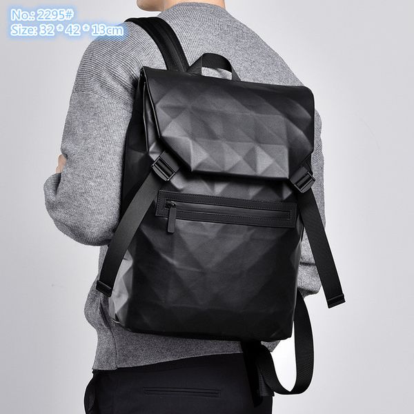 Wholesale factory men shoulder bag vertical high-capacity embossed leather backpacks outdoor travel sports leisure backpack classic rhombus handbag, Black-2295#
Wholesale factory men shoulder bag vertical high-capacity embossed leather backpacks outdoor travel sports leisure backpack classic rhombus handbag, Black-2295#
