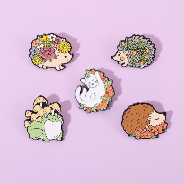 cute brooches pin for women kids fahsion jewelry hedgehog cat animal shirt coat dress denim bag decor metal enamel pin, Gray
cute brooches pin for women kids fahsion jewelry hedgehog cat animal shirt coat dress denim bag decor metal enamel pin, Gray