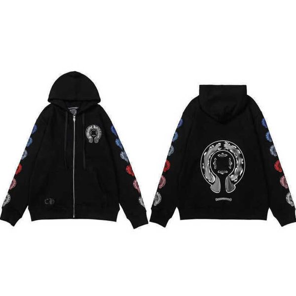 men's luxury fashion jackets sweatshirts men women classic hoodies ch zipper hooded sweater designer cross pullover sanskrit hoodie cas, Black
men's luxury fashion jackets sweatshirts men women classic hoodies ch zipper hooded sweater designer cross pullover sanskrit hoodie cas, Black