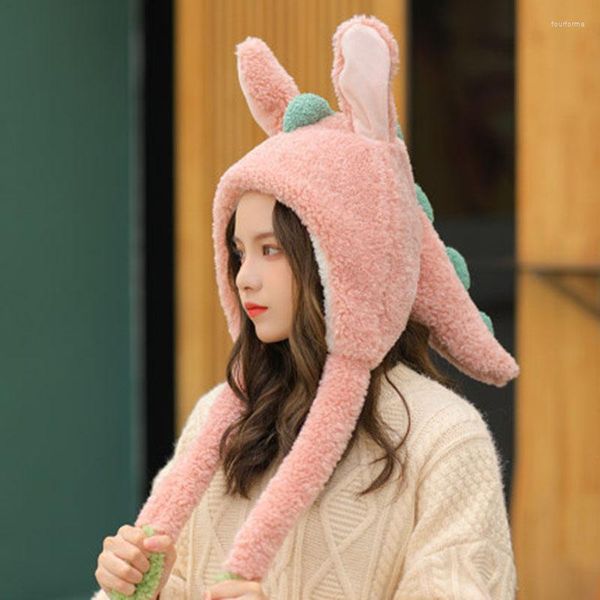 beanies women winter bomber cap fluffy plush hoodie scarf hat with moving jumping ears female funny cartoon dinosaur warm earflap, Blue;gray
beanies women winter bomber cap fluffy plush hoodie scarf hat with moving jumping ears female funny cartoon dinosaur warm earflap, Blue;gray