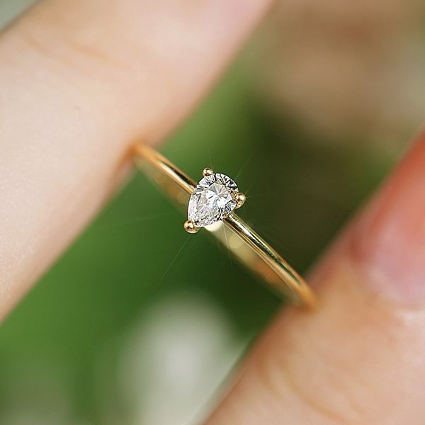 wedding accessories pure silver engagement rings fadeless gold water drop pear shape diamond birdal ring proposal ring no fading ladies jewe, White
wedding accessories pure silver engagement rings fadeless gold water drop pear shape diamond birdal ring proposal ring no fading ladies jewe, White
