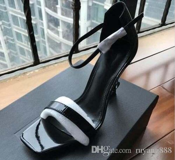2022 new fashion luxury designer style patent leather thrill heels women unique letters sandals dress wedding shoes shoes, Black
2022 new fashion luxury designer style patent leather thrill heels women unique letters sandals dress wedding shoes shoes, Black