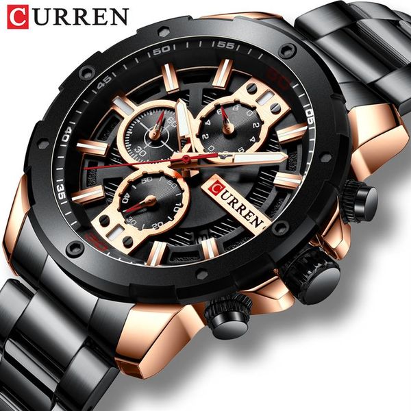 curren sport quartz men's watch new luxury fashion stainless steel wristwatches chronograph watches for male clock reloj homb205t, Slivery;brown
curren sport quartz men's watch new luxury fashion stainless steel wristwatches chronograph watches for male clock reloj homb205t, Slivery;brown