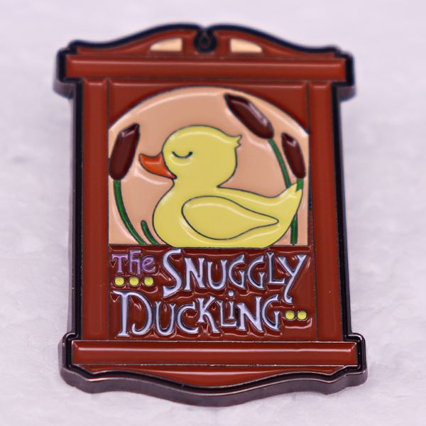the snuggly ducking brooch cartoon fairy tale world duckling bar signboard brooch badge gift pin, Blue
the snuggly ducking brooch cartoon fairy tale world duckling bar signboard brooch badge gift pin, Blue