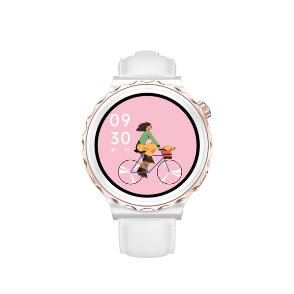 Image of WOMEN Smart Watch for Lady Round Smartwatch NFC Ai Voice Assistant Bluetooth Call Full Screen Touch DIY watch face IP67 Waterproof Heart Rate Blood Monitor