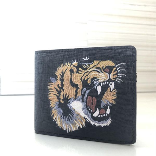 2021 new men animal short wallet leather black snake tiger bee wallets women long style purse wallet card holders wit309g, Red;black
2021 new men animal short wallet leather black snake tiger bee wallets women long style purse wallet card holders wit309g, Red;black
