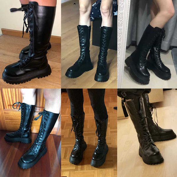 boots rimocy new fashion chunky platform women autumn winter pu leather knee high woman punk thick bottom long botas 221227, Black
boots rimocy new fashion chunky platform women autumn winter pu leather knee high woman punk thick bottom long botas 221227, Black