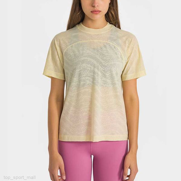 l-181 short sleeve quick-drying yoga shirts ice-feel breathable lightweight sports jacquard stitching women fitness clothes
l-181 short sleeve quick-drying yoga shirts ice-feel breathable lightweight sports jacquard stitching women fitness clothes
