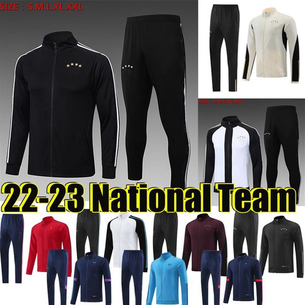 2022 world cup germanys spain soccer tracksuits sets werner reus jacket training sweater hoodies 2023 kimmich gnabry havertz 22 232700, Black
2022 world cup germanys spain soccer tracksuits sets werner reus jacket training sweater hoodies 2023 kimmich gnabry havertz 22 232700, Black
