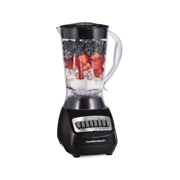 hamilton beach smoothie electric blender with 10 speeds 56 oz. bpa plastic jar model 50190
hamilton beach smoothie electric blender with 10 speeds 56 oz. bpa plastic jar model 50190