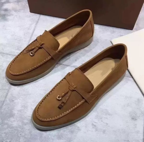 loropianas luxury designer shoes summer charms embellished walk suede loafers couple genuine mens womens leather casual slip on flats for me, Black
loropianas luxury designer shoes summer charms embellished walk suede loafers couple genuine mens womens leather casual slip on flats for me, Black