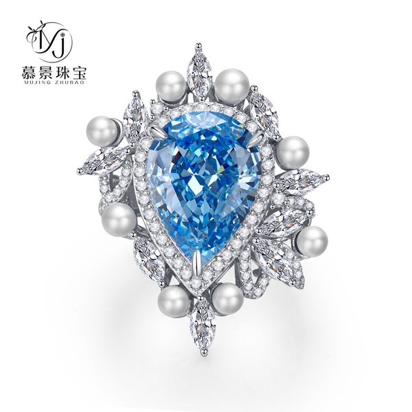 wedding accessories pure silver engagement rings fadeless pearls sea blue diamond birdal ring proposal ring no fading ladies jewelry r468, White
wedding accessories pure silver engagement rings fadeless pearls sea blue diamond birdal ring proposal ring no fading ladies jewelry r468, White