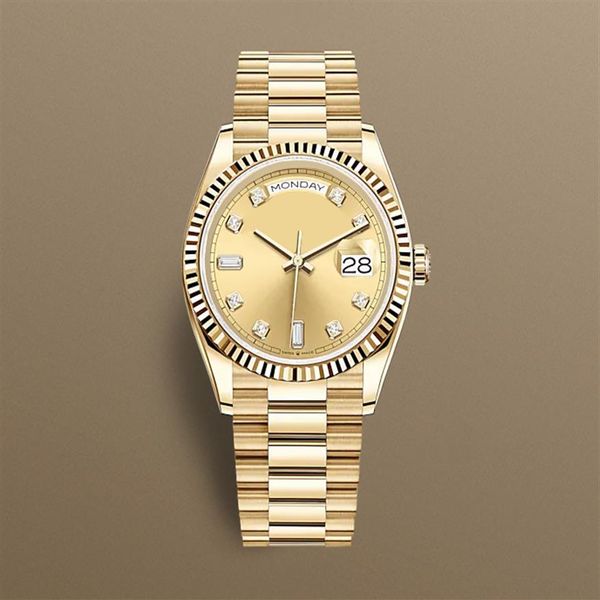 40mm men women luxurys wristwatch mens fashion mechanical automatic gold steel strap watch male daydate designer watch268c, Slivery;brown
40mm men women luxurys wristwatch mens fashion mechanical automatic gold steel strap watch male daydate designer watch268c, Slivery;brown