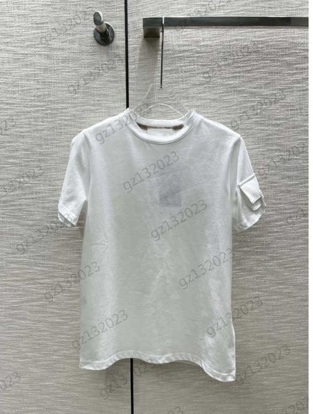 women shirt t-shirts designer pocket short sleeves casual t-shirt solid color cotton fabric base style simple joker clothes woman 1970, White
women shirt t-shirts designer pocket short sleeves casual t-shirt solid color cotton fabric base style simple joker clothes woman 1970, White