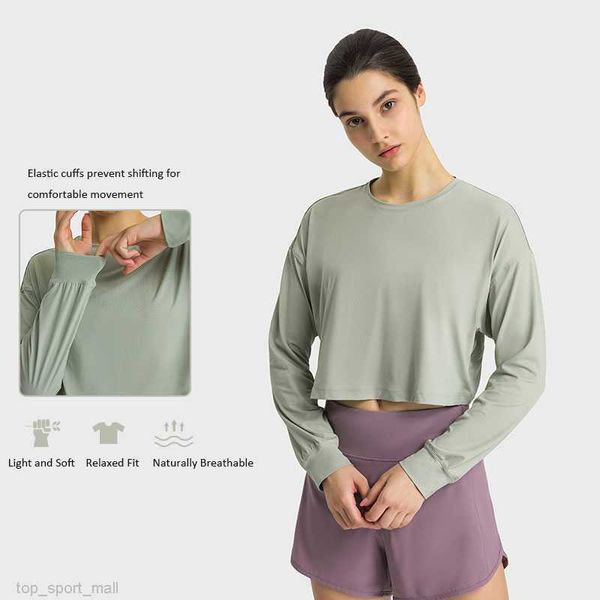 l-124 relaxed fit sweatshirts breathable yoga shirt quick-drying cropped hoodies sports casual workout tee long sleeve shirts running
l-124 relaxed fit sweatshirts breathable yoga shirt quick-drying cropped hoodies sports casual workout tee long sleeve shirts running
