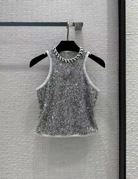 milan runway 2023 new spring summer o neck beads sequins designer tees brand same style t-shirt 1229-2, White
milan runway 2023 new spring summer o neck beads sequins designer tees brand same style t-shirt 1229-2, White