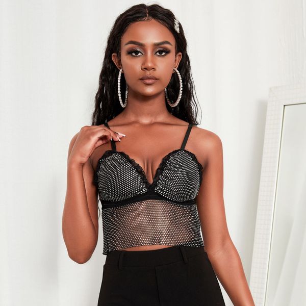 women's tanks europe and the united states all-match bikini women's bright diamond hollow fishnet suspender style black slim beach, White
women's tanks europe and the united states all-match bikini women's bright diamond hollow fishnet suspender style black slim beach, White