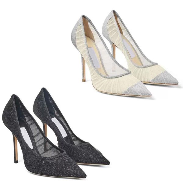 elegant bridal wedding dress sandals romy brand women's high heel shoes mesh fabric shiny pointed to show charm, Black
elegant bridal wedding dress sandals romy brand women's high heel shoes mesh fabric shiny pointed to show charm, Black