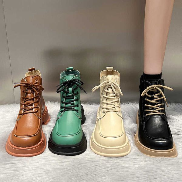 boots retro platform ankle women autumn winter pu leather lcae-up motorcycle woman thick bottom botas mujer 2022 221215, Black
boots retro platform ankle women autumn winter pu leather lcae-up motorcycle woman thick bottom botas mujer 2022 221215, Black