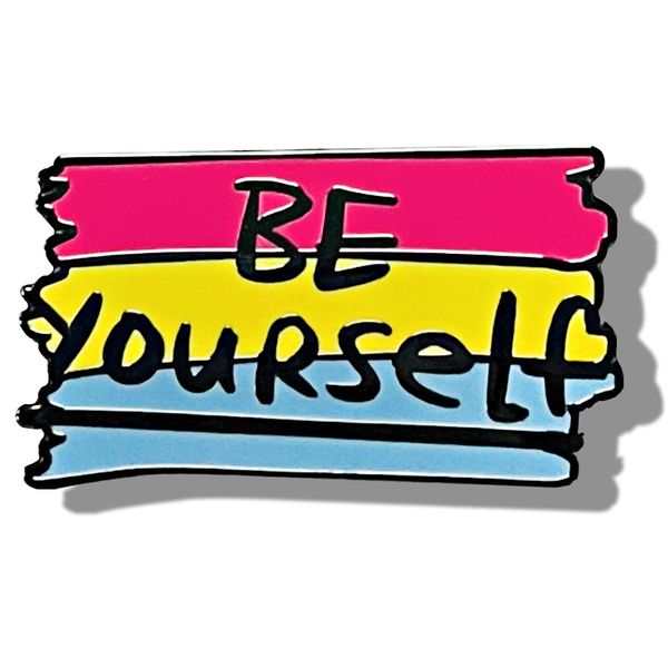 be yourself enamel pin colorful pride flag brooch cartoon metal badge jewelry accessories, Blue
be yourself enamel pin colorful pride flag brooch cartoon metal badge jewelry accessories, Blue