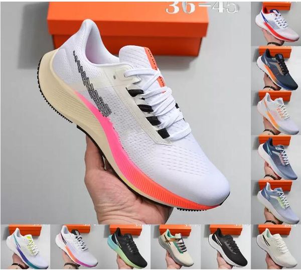 Image of Classic ZOOM Pegasus 37 38 39 mens Running Shoes Midnight Navy Kelly Anna Triple White Black Crimson Blue Ribbon Green Wolf Grey men women air trainers sports sneakers
