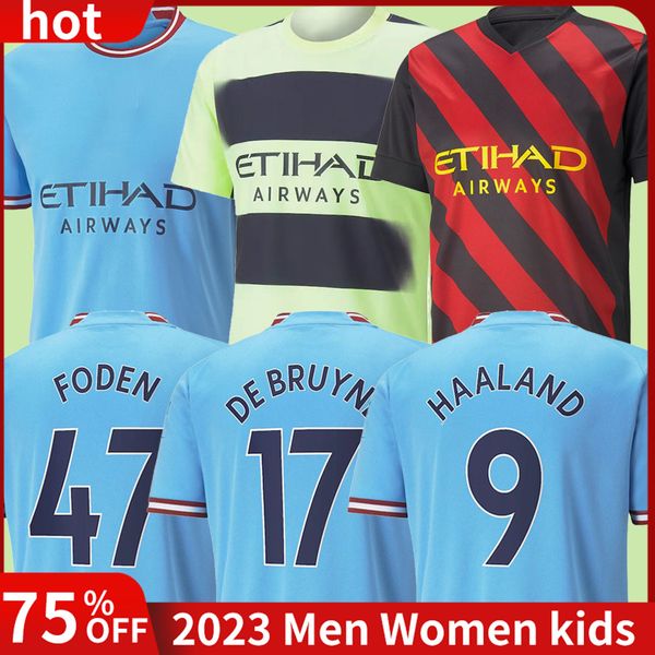 de bruyne anniversary haaland soccer jerseys 2022 2023 foden grealish mahrez mans cities football shirt uniform bernardo sterling man kits k, Black;yellow
de bruyne anniversary haaland soccer jerseys 2022 2023 foden grealish mahrez mans cities football shirt uniform bernardo sterling man kits k, Black;yellow