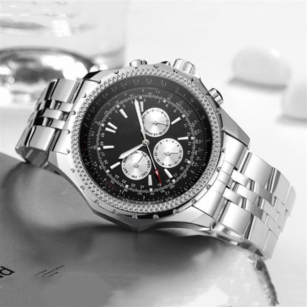 big dial men mechanical automatic watch navitimer design mens watches military sports stainless steel wristwatch brand limited270c, Slivery;brown
big dial men mechanical automatic watch navitimer design mens watches military sports stainless steel wristwatch brand limited270c, Slivery;brown