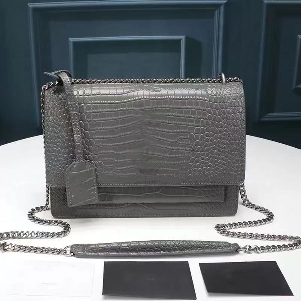 yl alligator classic handbag purse luxurys chain shoulder crossbody flap bag crocodile style messenger bag with key
yl alligator classic handbag purse luxurys chain shoulder crossbody flap bag crocodile style messenger bag with key