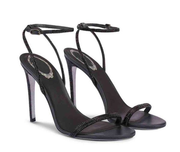 women sandal high heel luxury brand rene-c ellabrita crystal-embellished heels leather rhinestone shoes thin heeled lady wedding party dress, Black
women sandal high heel luxury brand rene-c ellabrita crystal-embellished heels leather rhinestone shoes thin heeled lady wedding party dress, Black