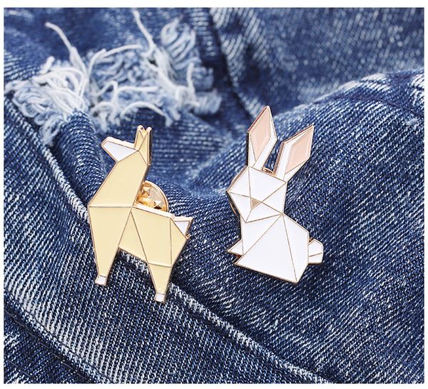simple new creative cartoon origami geometry animal alloy brooch cute rabbit alpaca jewelry pin badge, Blue
simple new creative cartoon origami geometry animal alloy brooch cute rabbit alpaca jewelry pin badge, Blue