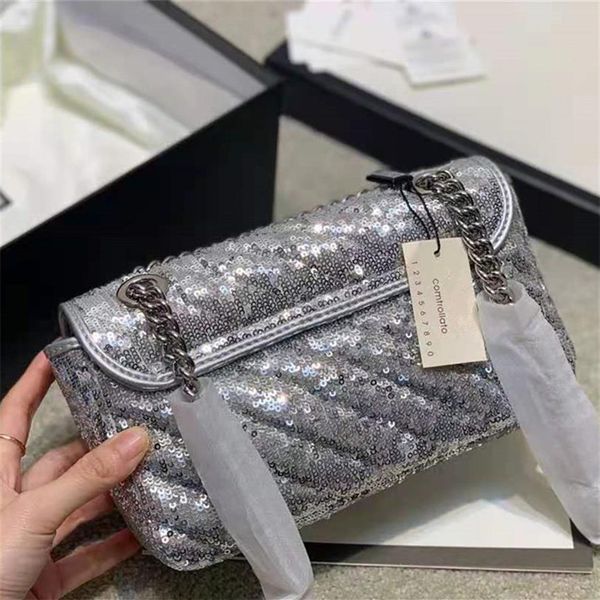 new arrival alloy letter buckle version sequins cross body bags silver thinck chains strap shoulder bags luxurys designers bags se228s
new arrival alloy letter buckle version sequins cross body bags silver thinck chains strap shoulder bags luxurys designers bags se228s