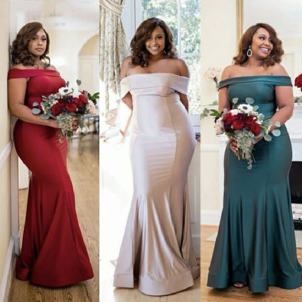 plus size mermaid bridesmaid dresses elegant off shoulder backless maid of honor gowns custom made wedding guest evening prom gowns, White;pink
plus size mermaid bridesmaid dresses elegant off shoulder backless maid of honor gowns custom made wedding guest evening prom gowns, White;pink