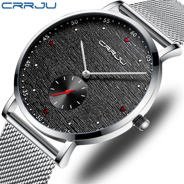luxury brand crrju men watch classic business slim quartz watch stylish simple waterproof steel mesh clock relogio masculino295f, Slivery;brown
luxury brand crrju men watch classic business slim quartz watch stylish simple waterproof steel mesh clock relogio masculino295f, Slivery;brown