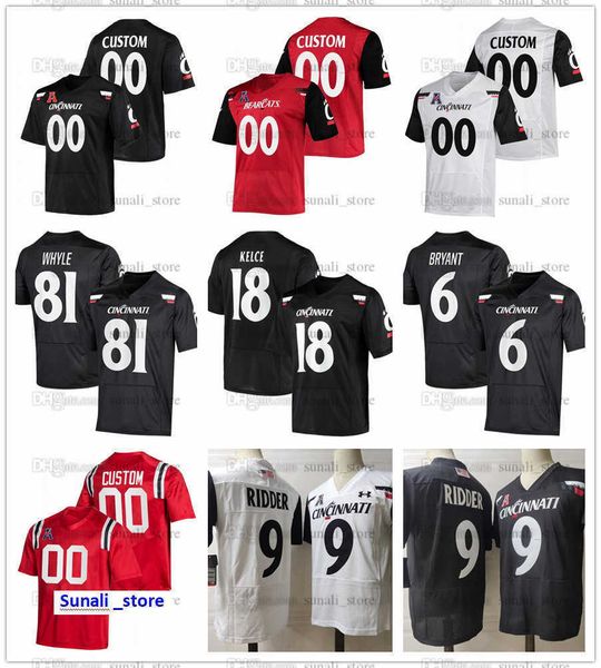american college football wear american college football wear man cincinnati college bearcats football 18 travis kelce jerseys 9 desmond rid, Black 
american college football wear american college football wear man cincinnati college bearcats football 18 travis kelce jerseys 9 desmond rid, Black