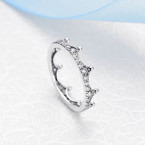 925 sterling silver enchanted crown clear cz stones ring fit pandora charm jewelry engagement wedding lovers fashion ring for women
925 sterling silver enchanted crown clear cz stones ring fit pandora charm jewelry engagement wedding lovers fashion ring for women