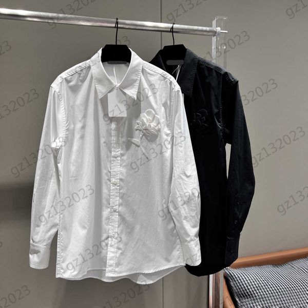 womens clothing blouses shirts vintage style pure handmade custom flowers lapel shirt flower core pearl design simple joker blouse 2 colors, White
womens clothing blouses shirts vintage style pure handmade custom flowers lapel shirt flower core pearl design simple joker blouse 2 colors, White