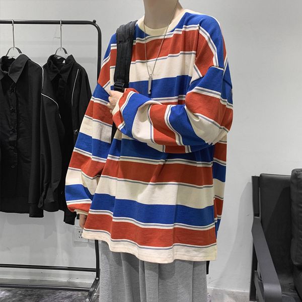 qnpqyx oversized men t-shirt striped o-neck loose long sleeve men's clothing high street harajuku mens cotton t-shirt vintage clothing, White;black
qnpqyx oversized men t-shirt striped o-neck loose long sleeve men's clothing high street harajuku mens cotton t-shirt vintage clothing, White;black