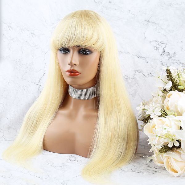 glueless 613 straight human hair wig blonde none lace front wigs 613 machine made wigs with bangs 150 density for black women bellahair, Black;brown
glueless 613 straight human hair wig blonde none lace front wigs 613 machine made wigs with bangs 150 density for black women bellahair, Black;brown