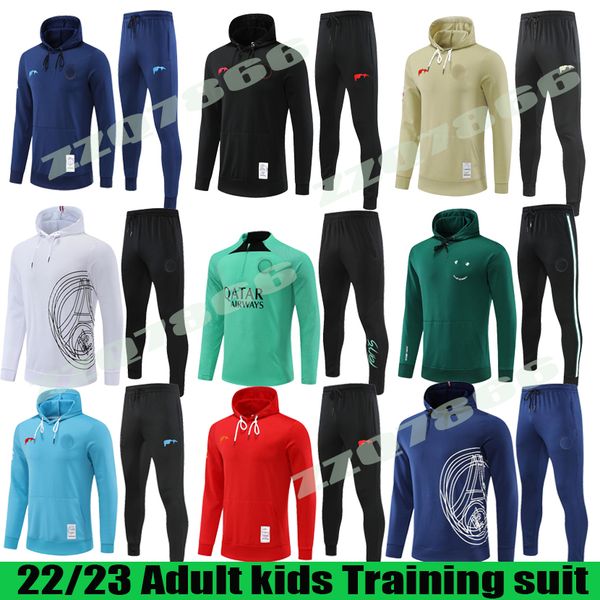 22 23 psgs tracksuit 2022 2023 mbappe kids and men training suit long sleeve football soccer jersey kit uniform chandal, Black
22 23 psgs tracksuit 2022 2023 mbappe kids and men training suit long sleeve football soccer jersey kit uniform chandal, Black
