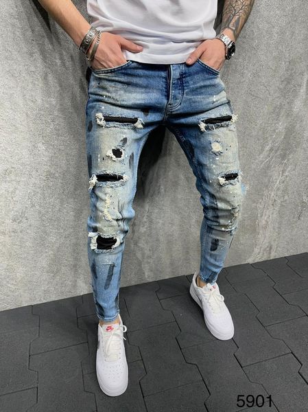 men's jeans men casual jean coated straight pleated biker jeans male denim pants hombre bone printing paint dot elasticity, Blue
men's jeans men casual jean coated straight pleated biker jeans male denim pants hombre bone printing paint dot elasticity, Blue